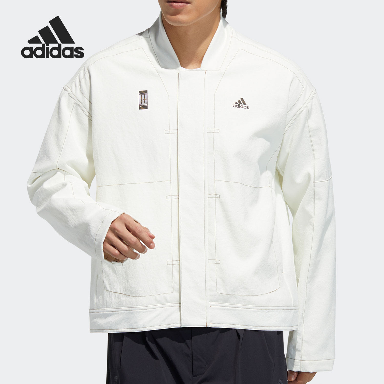 Adidas/阿迪达斯正品春季新款男子武极运动服立领外套GP0906