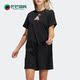 阿迪达斯正品 T恤连衣裙 夏季 女子时尚 Adidas 短袖 新款 长款 H57414