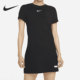 耐克正品 DD5045 女子修身 连衣裙 010 圆领针织运动短袖 Nike