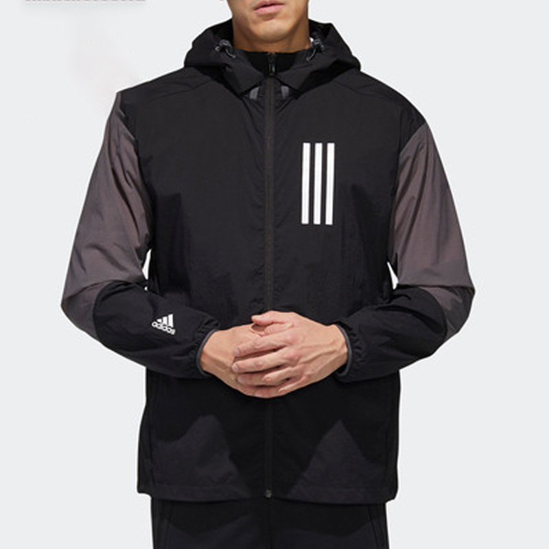 Adidas正品男子运动休闲梭织夹克