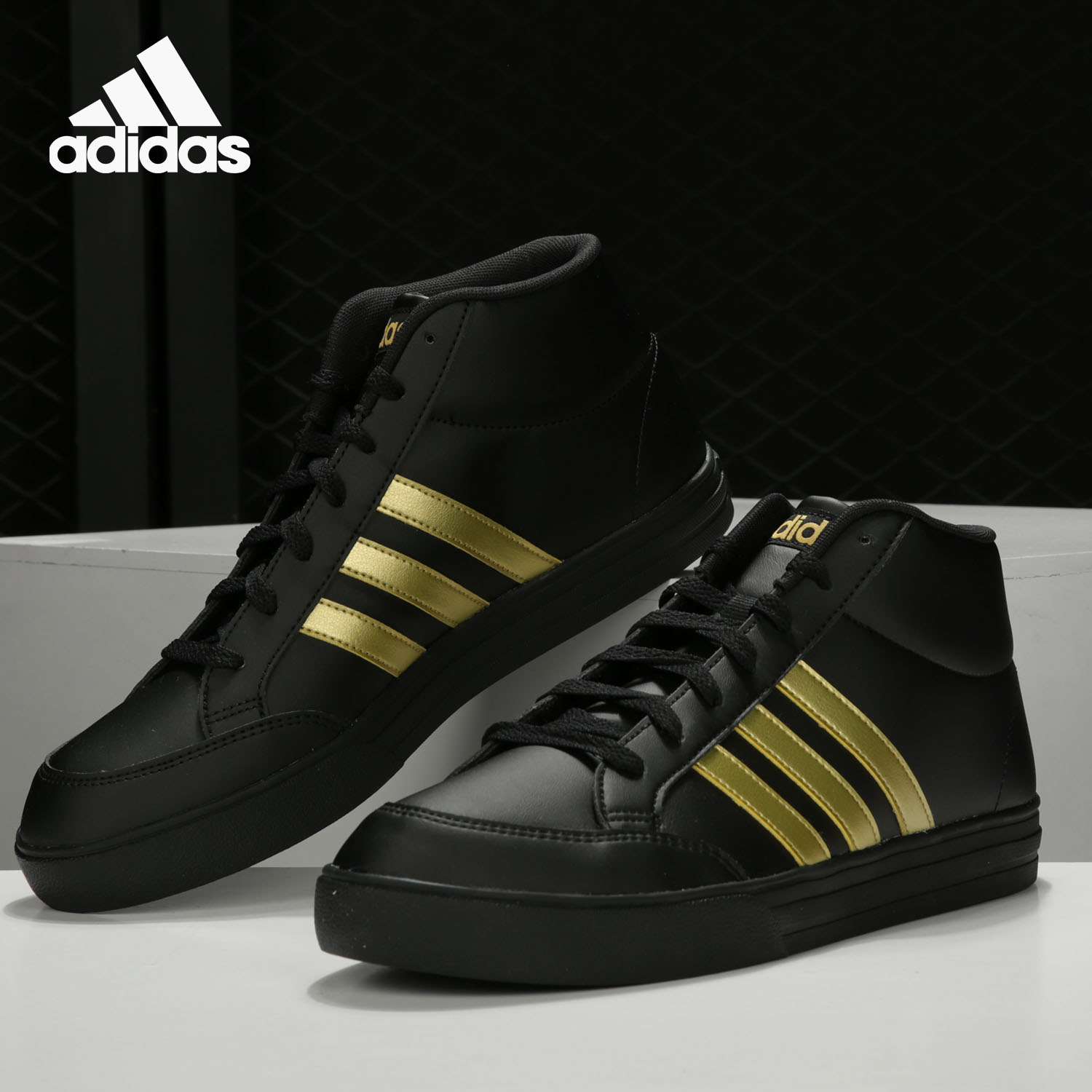 Adidas/阿迪达斯正品春季VS SET MID 男子场下篮球鞋 FW5674