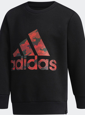Adidas/阿迪达斯正品LB SP CREW 小童装运动套头圆领卫衣 EH4029