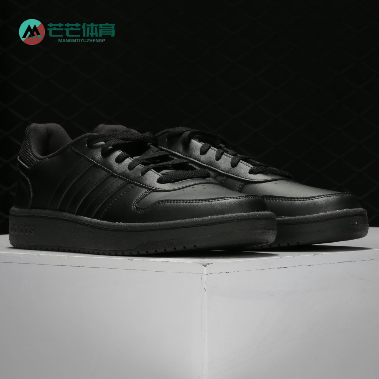 Adidas/阿迪达斯正品春季NEO轻便运动鞋黑色休闲鞋板鞋EE7422