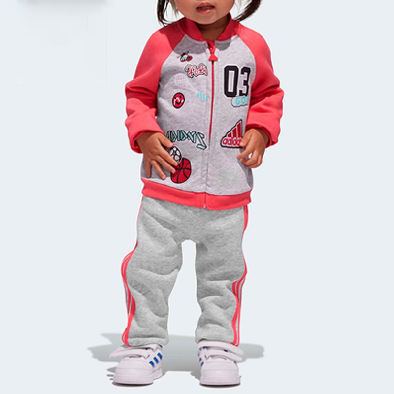adidas正品jog训练婴童装