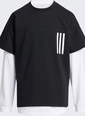 Adidas/阿迪达斯正品年夏季新款大童休闲运动长袖T恤 H07287