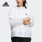 阿迪达斯正品 新款 女子夏季 Adidas 连帽运动夹克外套 GP0670