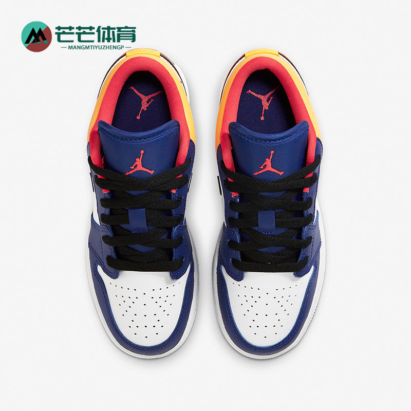 nike/耐克正品jordan 1运动女子g儿童s实战训练篮球鞋 553560-123