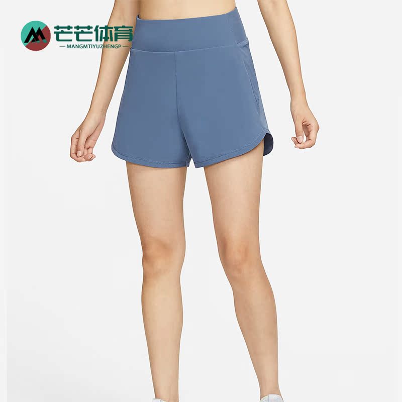耐克女运动透气休闲训练高腰短裤