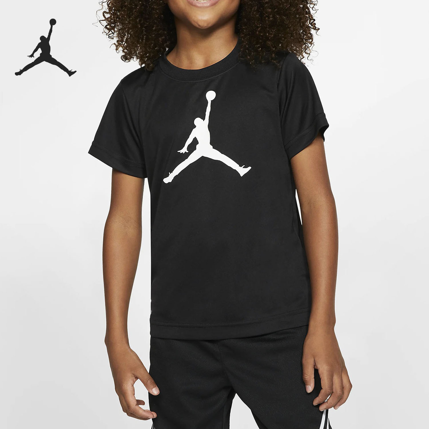 Nike/耐克正品夏 JORDAN DRI-FIT JUMPMAN幼童T恤上衣HA2892