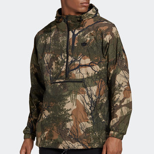阿迪达斯正品 CAMO 三叶草 男子运动外套GE1308 REGEN Adidas
