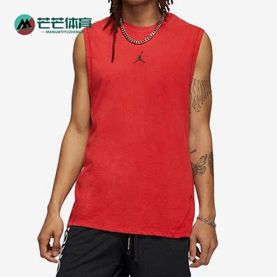 Nike/耐克正品Air Jordan男子篮球运动舒适无袖背心T恤DM1828-687