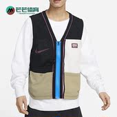 耐克正品 马甲FJ7683 春季 拉链男子运动休闲工装 010 新款 Nike