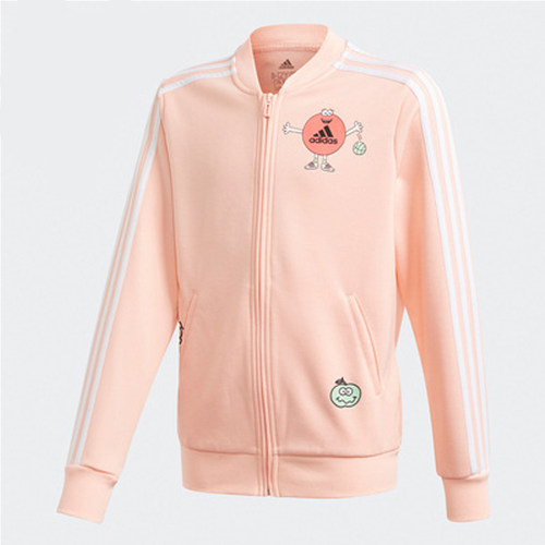 Adidas/阿迪达斯正品CLEOFUS联名女童运动针织夹克外套GF0281