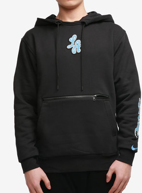 Nike/耐克正品洛杉矶湖人队男子篮球运动卫衣套头连帽衫 CN1813