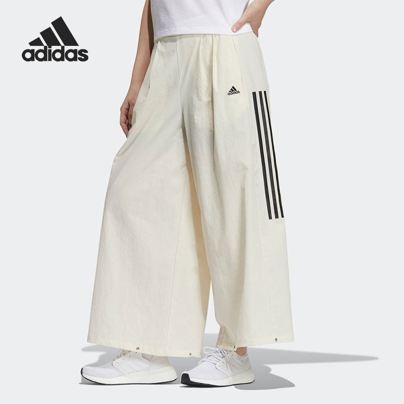 Adidas/阿迪达斯正品W TEC WIDE PNT女子运动阔腿长裤GM8770