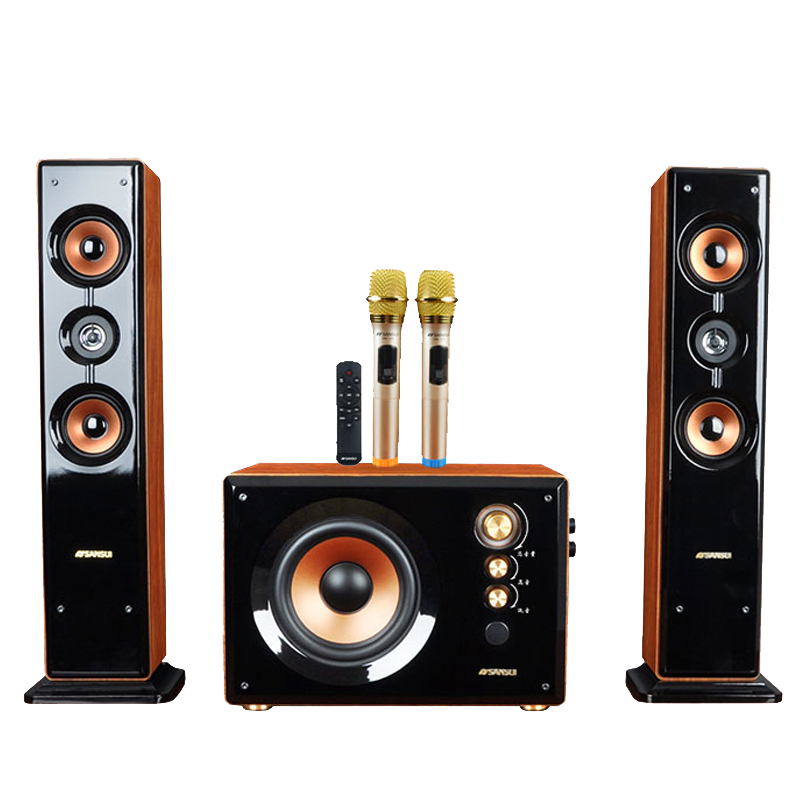 山水80C电视音响家用蓝牙音箱音柱客厅唱歌家庭影院K歌低音炮有源