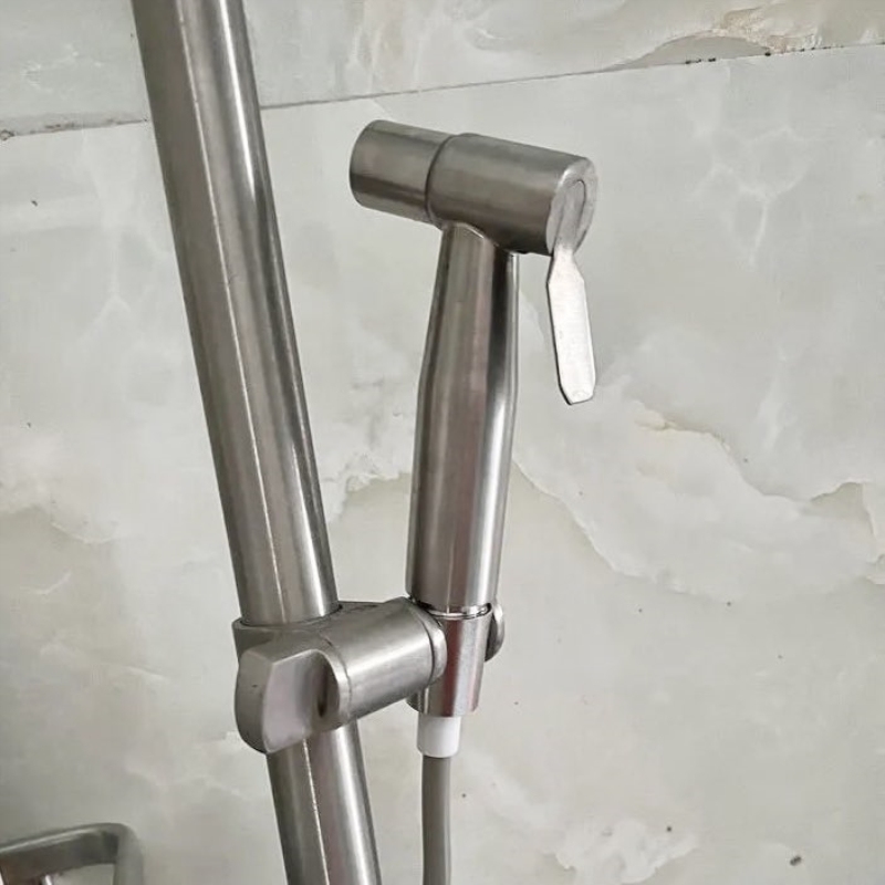 增压伴侣喷头冲水枪高压厕所冲洗喷枪马桶枪灰家用水龙头角阀