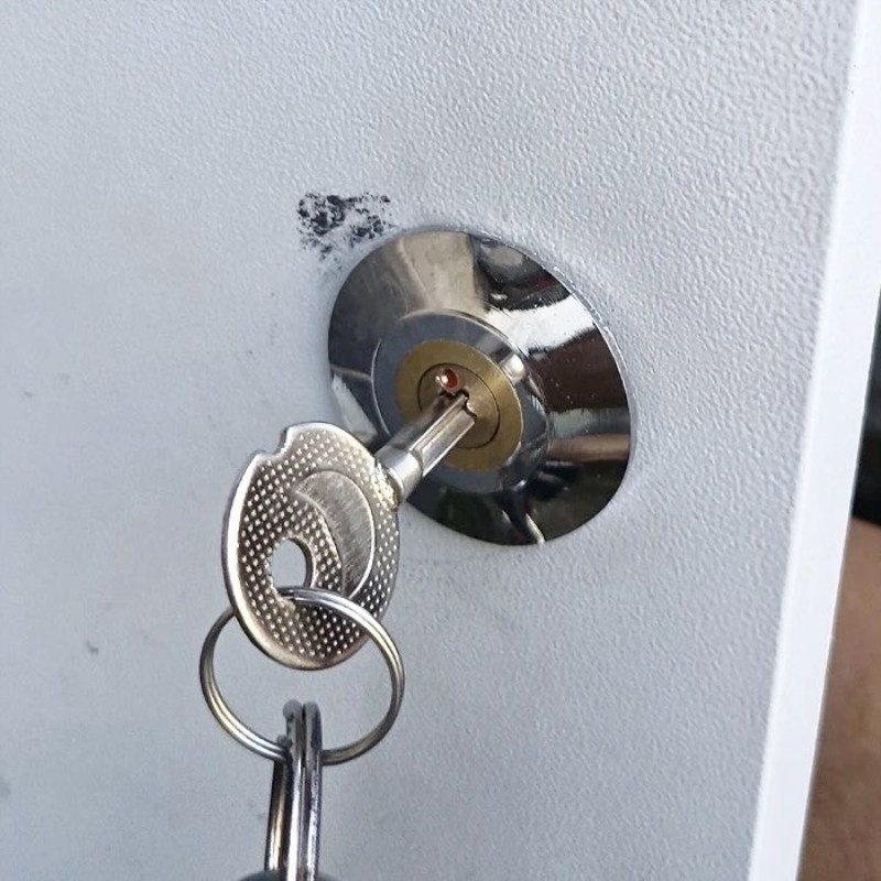 配电箱门锁MS401锁机柜锁工业电柜门锁专用锁芯圆锁钥匙抽屉锁