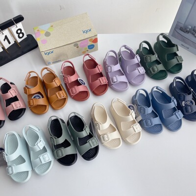 igor同款儿童露趾凉鞋男童女童