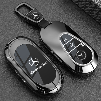 适用2025款奔驰E300L钥匙套GLC300L C260L壳C200车扣S400男e350el