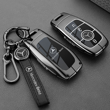 适用奔驰E300L钥匙套C260L高级感A200GLC300L扣GLB220gle450壳GLA