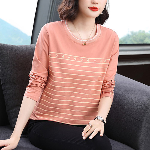 茵佩妮妈妈春季条纹宽松打底衫