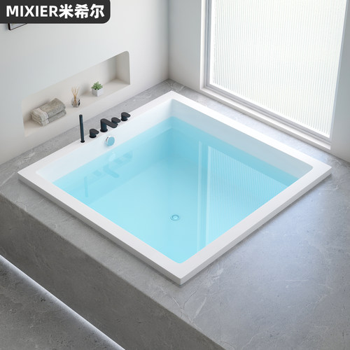 亚克力日式深泡方形浴缸嵌入式