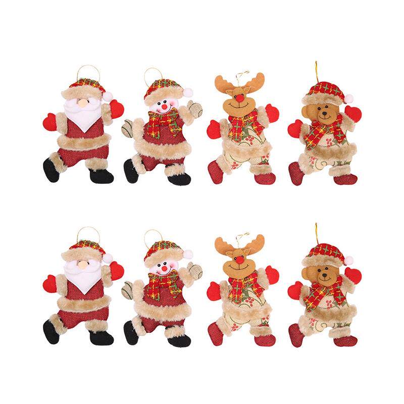 8pcs merry christmas ornaments christmas gift santa claus sn