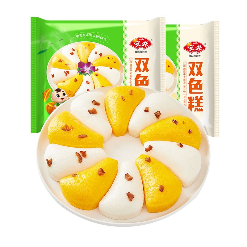 安井南瓜味原味双色发糕280g