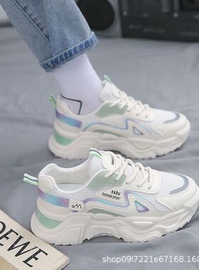 老爹鞋女2025年春秋季新款爆款ins厚底百搭增高网红休闲运动鞋子