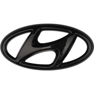 专用于现代名图车标装饰贴 名图改装黑色前尾标中网车标方向盘标