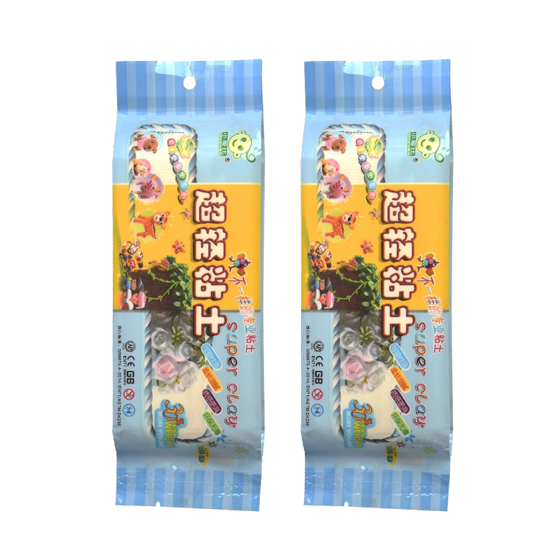 小哥比超轻粘土免烧免烤彩泥橡皮泥太空泥105g袋装手办儿童黏土12色6色小学生幼儿园手工DIY工具套装肤色肉色