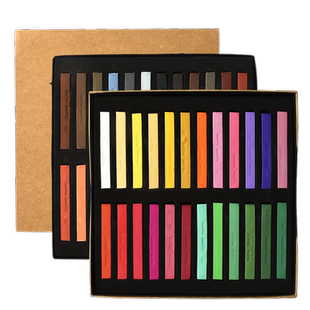 马利色粉笔36色24色和谐粉彩棒艺术家专业色彩颜料超轻粘土美术生画画专用套装黑板报手绘彩色粉笔绘画粉画笔