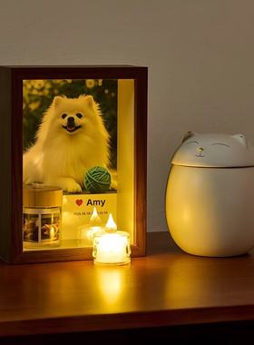 暖黄色灯光迷你复古仿真火焰小夜灯暖黄色氛围灯创意卧室助眠灯具