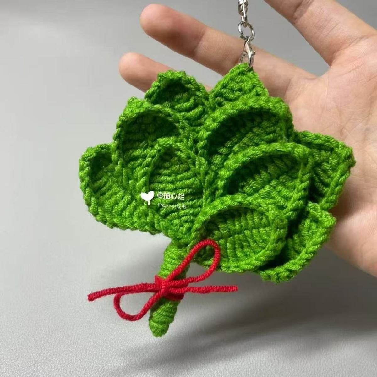 手工DIY编织柚子叶挂件毛线钩织材料包钥匙扣礼物新年吉祥挂件,服饰配件/皮带/帽子/围巾,钥匙扣,淘宝优惠券,粉丝福利购,淘宝优惠卷