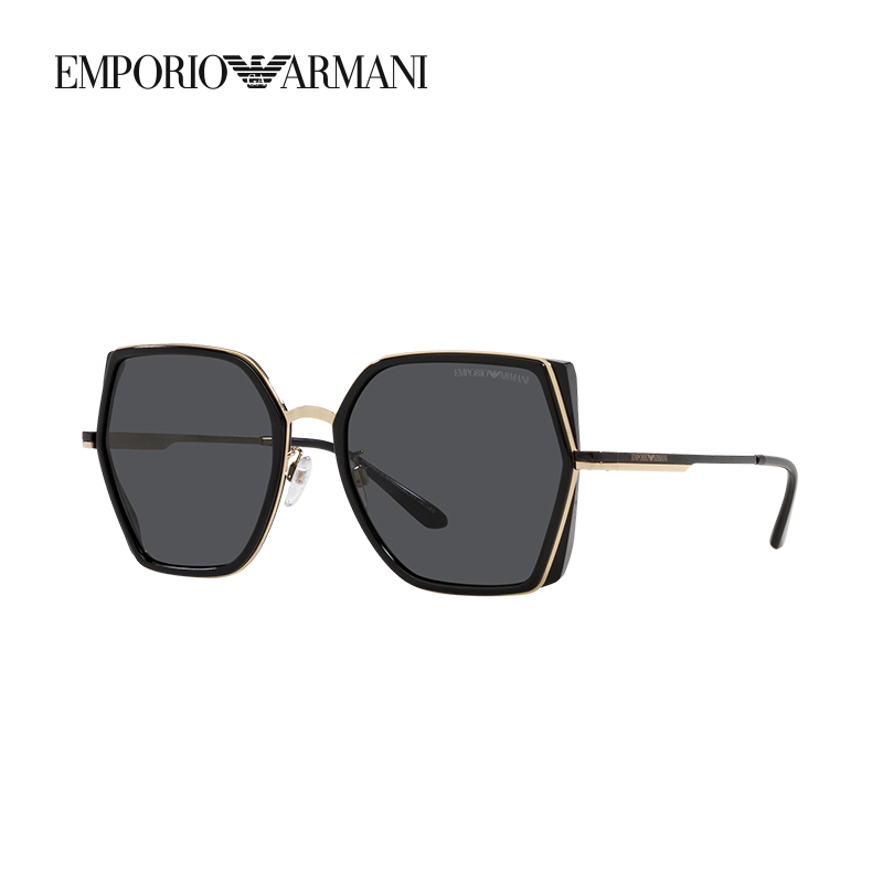 阿玛尼防晒方形潮流女款大框墨镜