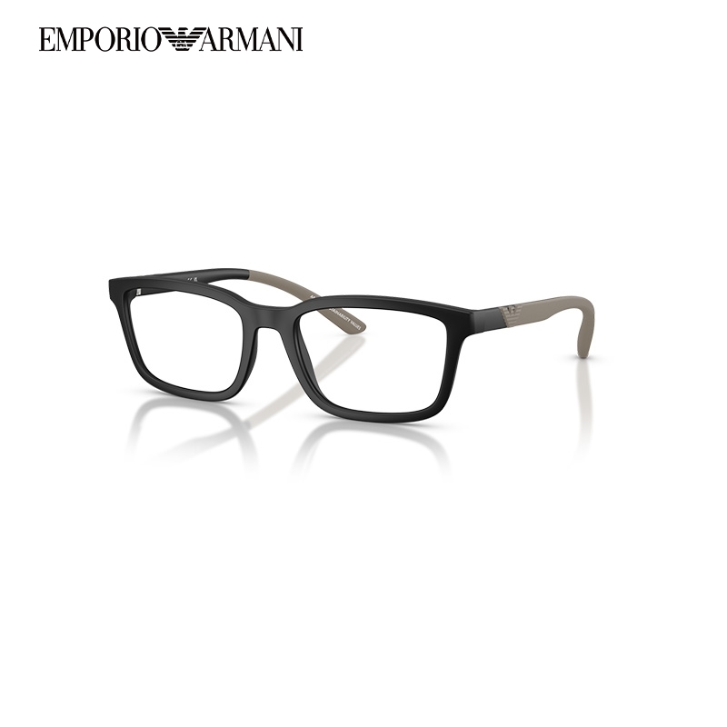 【新品】ARMANI 阿玛尼光学镜男长方形近视眼镜架可配镜0EA3259