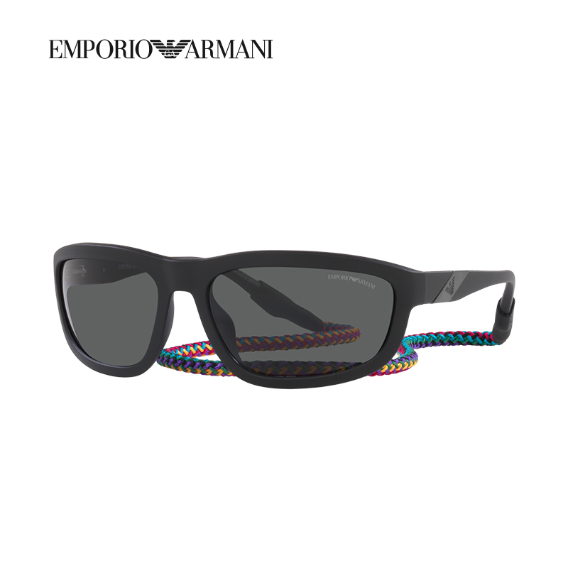 阿玛尼枕形墨镜男士新款防蓝光太阳镜女款高级感潮流眼镜0EA4183U