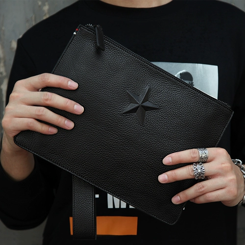 Вместительная и большая маленькая сумка клатч, кожаная сумка с петлей на руку для отдыха, воловья кожа