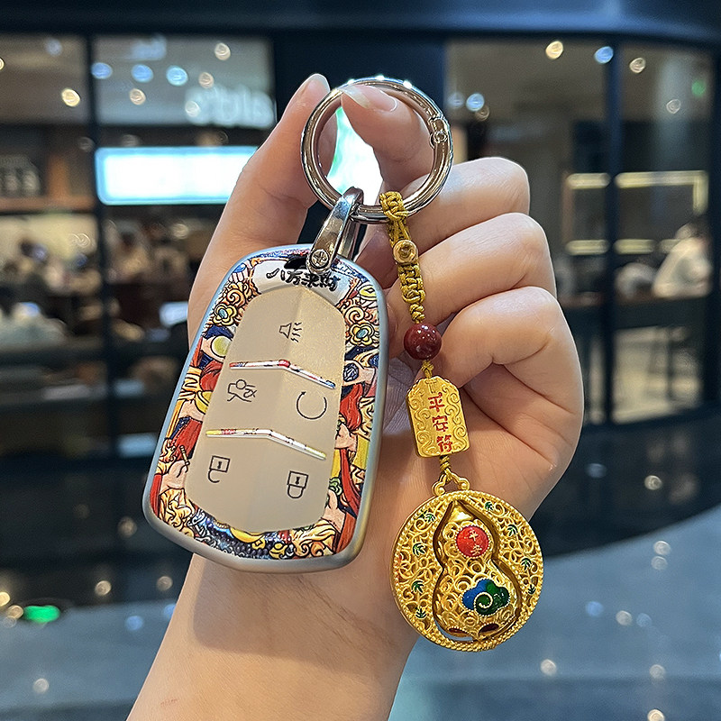 适用凯迪拉克钥匙套XT5壳CT5汽车XT4专用XTS高级ATSL扣XT6用品CT4