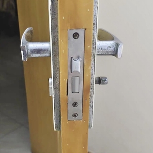 琐具卧室门锁锁心大全家用配件房间大50锁舌房门不锈钢58静音