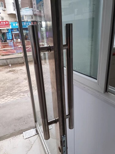 玻璃门拉手加厚不锈钢大门把手有无框门木门推拉门商铺拉手对装