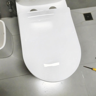 U型马桶圈一键快拆盖子方型通用家用老式盖板座便器马桶盖坐便盖