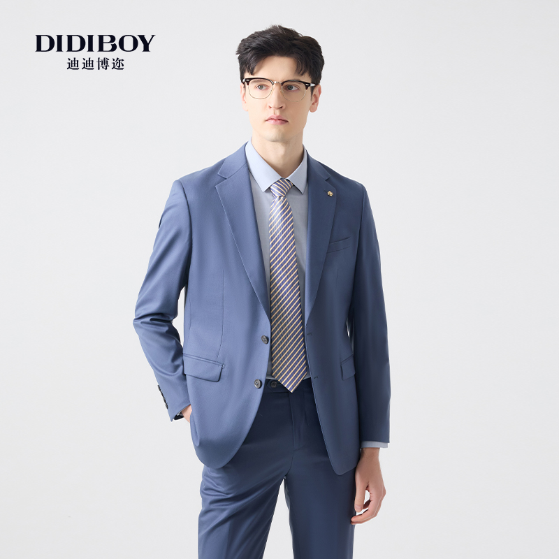 【羊毛桑蚕丝】DIDIBOY2025春季新款男士薄款高端品牌西服装外套