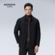 薄款 男士 商务翻领黑色棉服外套 新款 DIDIBOY迪迪博迩2025年秋季