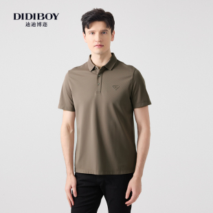 纯色翻领polo衫 DIDIBOY迪迪博迩2025夏季 时尚 新款 夏天T恤 男士
