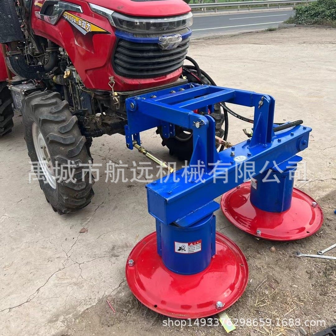 拖拉机前置的双圆盘割草机 多缸车液压马达驱动的艾草苜蓿收割机,五金/工具,工程/建筑机械,淘宝优惠券,粉丝福利购,淘宝优惠卷