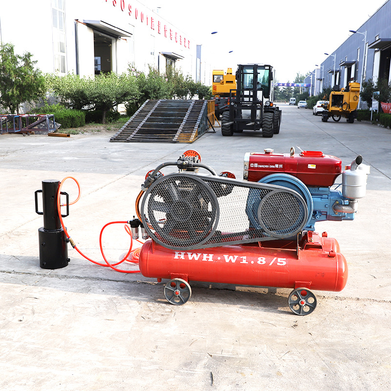 手持轻便小型植桩机堤岸加固抗洪抢险冲击压桩机便捷式防汛打桩机