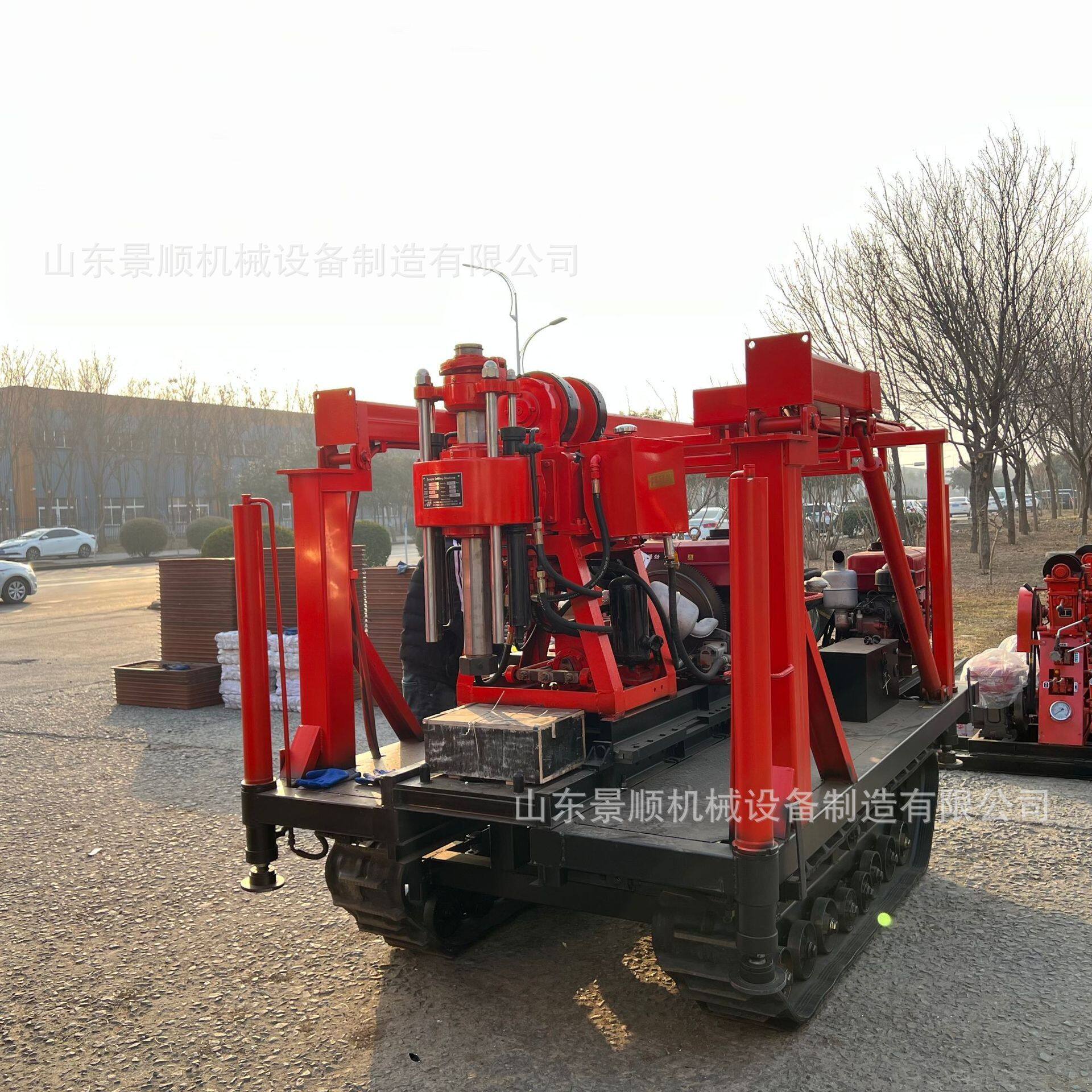 岩石取芯勘探钻机 野外作业柴油液压钻探机 履带XY钻井机