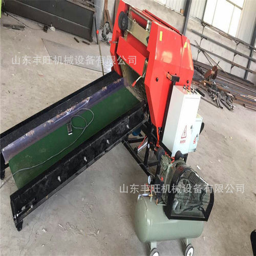 稻草储存发酵打捆包膜机 全自动饲料包打捆膜机 秸秆水稻圆捆机